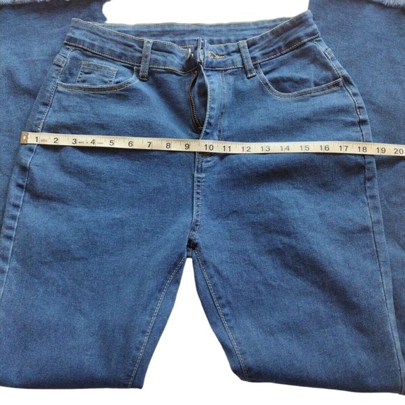 Womens Jeans Xl Stretch Flare  Raw Hem - Picture 7 of 10